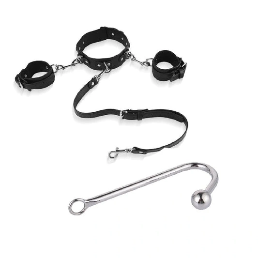 Anal Hooks Collar and Elegant Anal with Cuffs 5334 Hook Beaded 0131